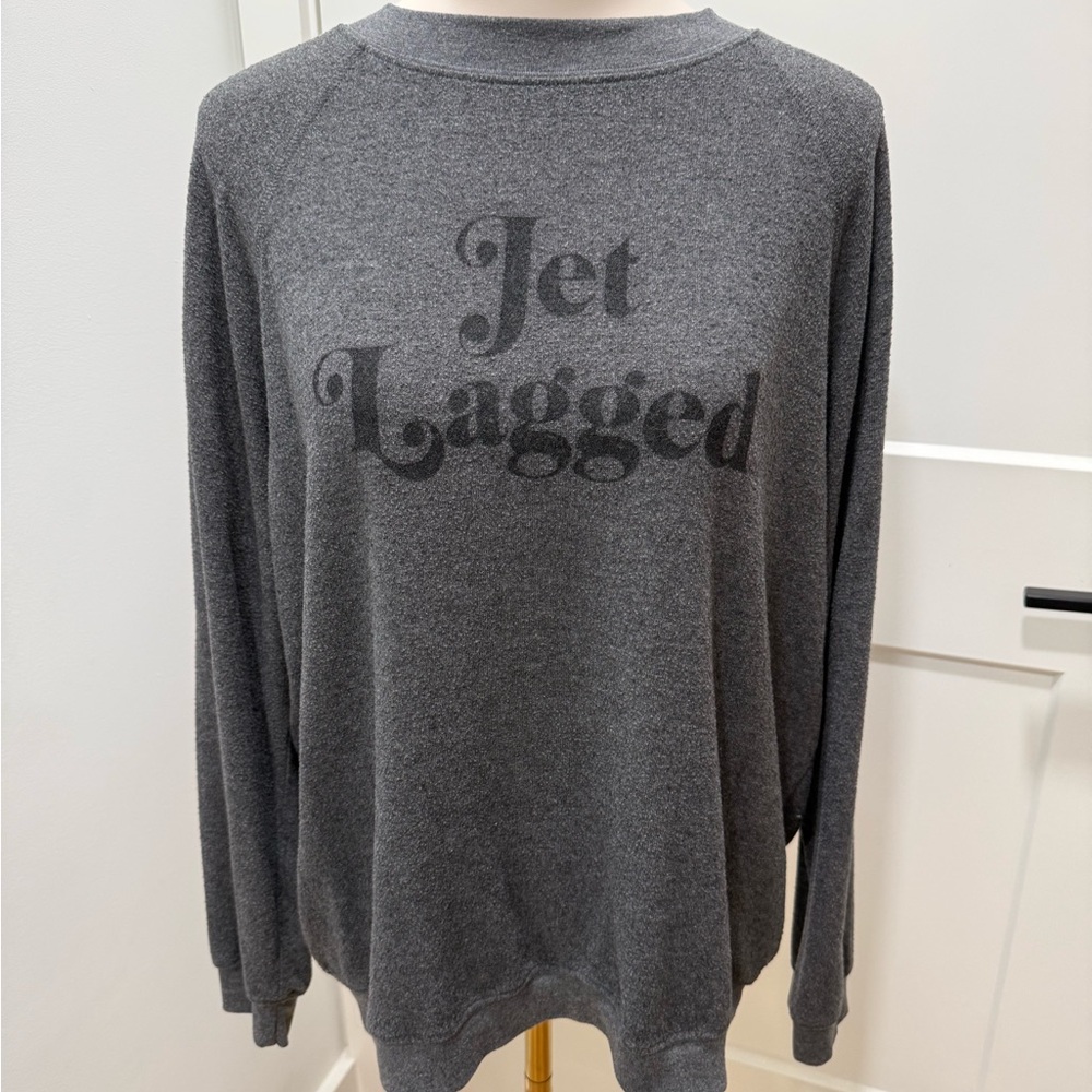 Buddy Love Jet Lagged Dark Gray Pullover Sweatshirt